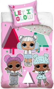 Bavlnené posteľné obliečky L.O.L. Suprise - motív Let it Glow - 100% bavlna - 70 x 90 cm + 140 x 200 cm