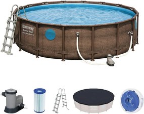 Bestway_C Záhradný bazén Bestway 56977 Power Steel 5.49m x 1.22m Pool Set 56977