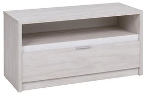TV skrinka Verdek RTV1SZ VD09, Farby: dub monastery / dub monastery + čierny lesk