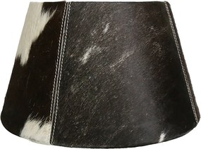 Tienidlo na lampu z hovädzej kože - hnedo biela - 20 * 30 * h18,5cm