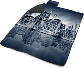 Sablio Plážová deka Nočný New York: 200x140 cm