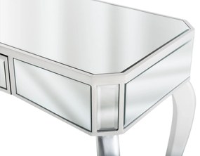 Konzolový stolík so zásuvkou zrkadlový efekt CARCASSONNE Beliani
