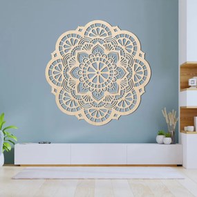 Drevená dekorácia na stenu mandala svetla a lúčov | SENTOP PR0508