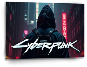 Sablio Obraz Cyberpunk 2077 Výhľad na mesto - 90x60 cm