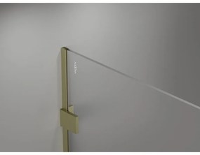 Mexen Lunar sprchová stena ľavá 140 x 200 cm, 8mm číre sklo, zlatá matná, 830-140-000-55-00-L