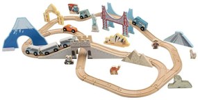 lupilu®  Železničná súprava (cesta okolo sveta)  (100395164)