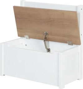 Biela detská lavica Woody – Roba