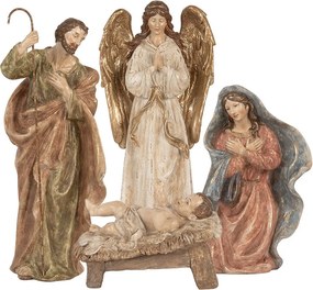 Sada 4ks vianočné dekorácie figúrka Betlehem Nativity Scene – 23*12*47 cm
