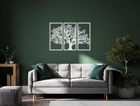drevko Viacdielny drevený obraz Strom Rozmer obrazu: 30 x 44,5 cm, Farba dekorácie: Čierna