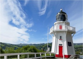 Obraz majáku Akaroa, Nový Zéland (70x50 cm)
