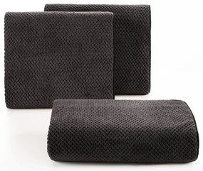RÝCHLOSCHNÚCI UTERÁK Z MIKROVLÁKNA ZOE1 70X140 CM TMAVOSIVÁ