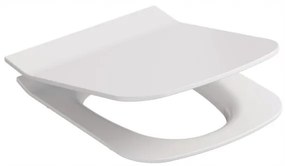Cersanit Metropolitan, toaletné sedátko z duroplastu s pomalým zatváraním, biela, OK581-009-BOX