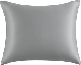 Hodvábna obliečka na vankúš sivá Rozmer: 70x80 cm