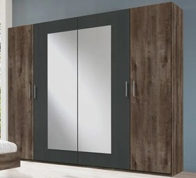 Zostava spálne Nora, bahenný dub / grafitová