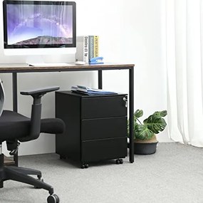 Kancelársky kontajner, 3 zásuvky, uzamykateľný, 55x39x45cm