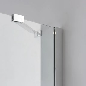 BPS-koupelny Štvrťkruhový sprchový kút KZ92 90x90 chróm/transparent - bez vaničky