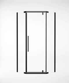 Sprchový kút päťuholníkový TOTO 90x90x190 cm čierny