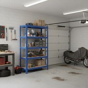 Regál s vysokou nosnosťou HEAVY, max. 875kg, 90x40x180cm, modrá Monzana