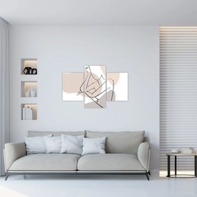 Obraz - Woman body line art N⁰1 (90x60 cm)