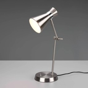 Lampa na písací stôl Enzo, 1-plameňová, nikel