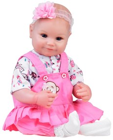 Bábika v ružovom overale s volánkom + doplnky JOKOMISIADA ZA5359