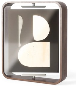 Tmavohnedý drevený stojací rámček 26x31,5 cm Bellwood – Umbra