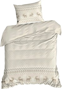 VIANOČNÉ RENFORCÉ OBLIEČKY LUKE 140X200 CM, 1 KS 70X80 CM VZOROVANÉ