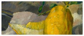 Obraz - French 19th Century, Melon and Lemon, reprodukcia (120x50 cm)