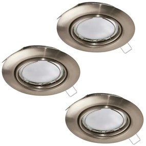 Eglo 94408 - SADA 3x LED Podhľadové svietidlo PENETO 3xGU10-LED/5W/230V