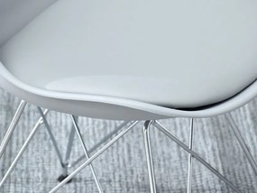 Stolička Large Rod (sivá + chrómová). Vlastná spoľahlivá doprava až k Vám domov. 1111124