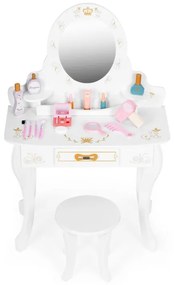 Detský kozmetický stolík s doplnkami pre malé parádnice