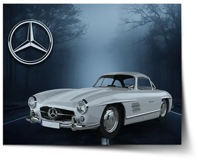 Sablio Plagát Mercedes-Benz 300 SL V lese - 90x60 cm