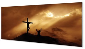 Obraz plexi Jesus cross light 120x60 cm