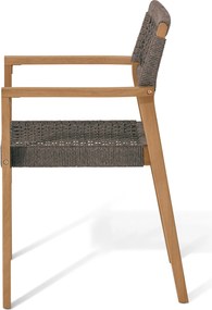 Stohovateľná záhradná stolička s textilným výpletom