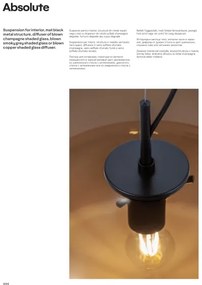 Redo 01-1619 - Luster na lanku ABSOLUTE 1xE27/42W/230V šedá