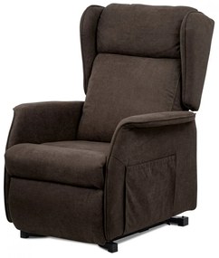 TV a relaxačné kreslo "ušiak"+ elektrické polohovanie, 1 motor 230V / 29V, poťah h TV-1190 BR2