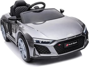 LEAN CARS Elektrické autíčko Audi R8 Lift A300 strieborné