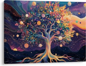 Obraz – Fialový strom plný energie (70x50 cm)