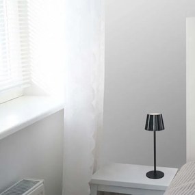 LED stmievateľná dobíjacia stolná lampa LED/4W/5V 3000-6000K 1800 mAh čierna