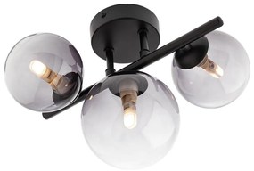 Redo 01-3988 - Prisadený luster ASTRA 3xG9/8W/230V čierna 01-3988