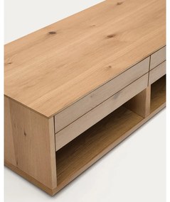 Konferenčný stolík v dekore duba v prírodnej farbe 60x140 cm Alguema – Kave Home