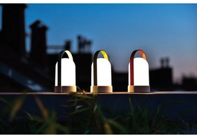 Biela LED stmievateľná stolová lampa (výška 15 cm) Uri – Remember