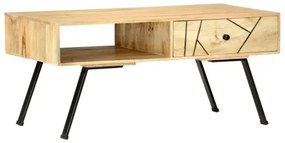 vidaXL Konferenčný stolík z mangovníkového dreva 95x50x42 cm-