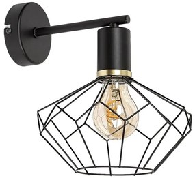 Rabalux 71064 - Nástenné svietidlo FRAN 1xE27/40W/230V pr. 20 cm čierna