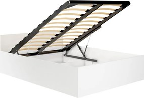 Jednolôžková posteľ s roštom a matracom 100x200 cm, biela