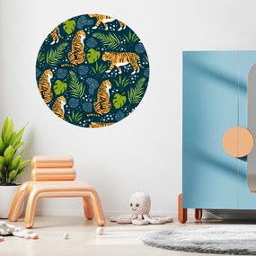 PIPPER. Tigre v džungli - textilná nálepka na stenu Veľkosť: 100 cm