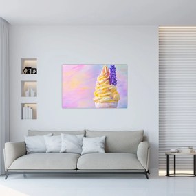 Obraz - Zmrzlina s levanduľou (90x60 cm)