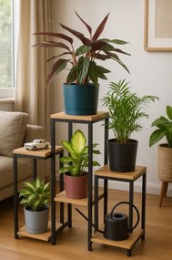 Stojan na kvety PANORAMA svetlý dub