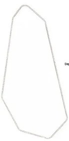 Nástenné zrkadlo s dreveným rámom 39,5x90 cm Basil – Dutchbone