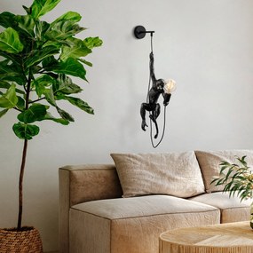 Nástěnná lampa Singe černá